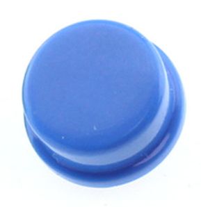 Cap voor 12x12 micro drukknop schakelaar rond Blauw